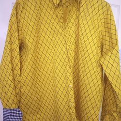 Men Yellow/ Black Shirt Size 3XL