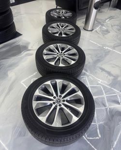 OEM MERCEDES GLE 20" RIMS 5x112& Bridgestone Tire 275/50R20 USED SET $1000 CASH TPMS SENSOR