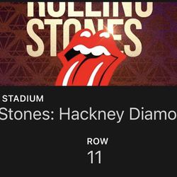 Two Upper Level Rolling Stones Tickets