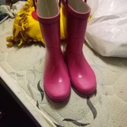 Girl Size 1 Rain boots
