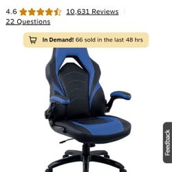 Staples Emerge Vortex Bonded Leather Ergonomic Gaming Chair