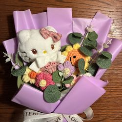 Hello Kitty Crochet Bouquet