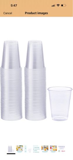 7oz plastic clear cups