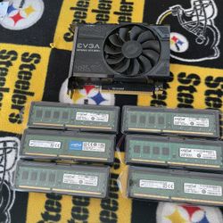 EVGA GEFORCE GTX 1050ti. + 24gb DDR3 1600