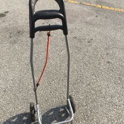 A PORTABLE HAND CART WITH BUNGEE CORD LITE WEIGHT AND STURDY FOLDS UP EASY LIKE NEW $20.00