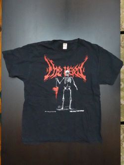 The Used Unisex Mens Sz L Large Skeleton Heart Shirt