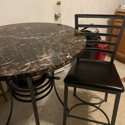 Marbel Black Kitchen Table 