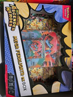Pokemon Ascended Heros Mega ferlagatr EX box
