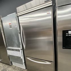 KitchenAid Bottom Freezer Built In 36” Refrigerator Used