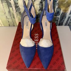 Blue Pointed Guess High heels 