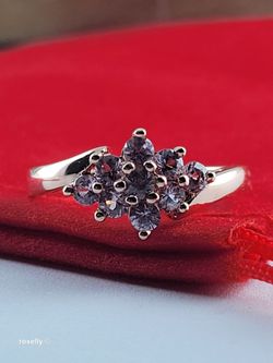 10K Rose Gold Pink Spinel Ring Size 7 – Solid Gold!/ Anillo de Oro con Espinelas Rosadas! 👌🎁Post Tags: 10K 14K