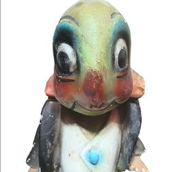 RARE Antique Walt Disney Pinocchio Jiminy Cricket 12" Plaster Statue 1930's Rare!