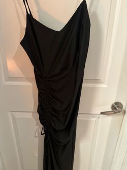 Strapless long black dress size L