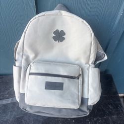 Lucky Brand Canvas Backpack Cream Gray Timeless Essential Laptop Bag School