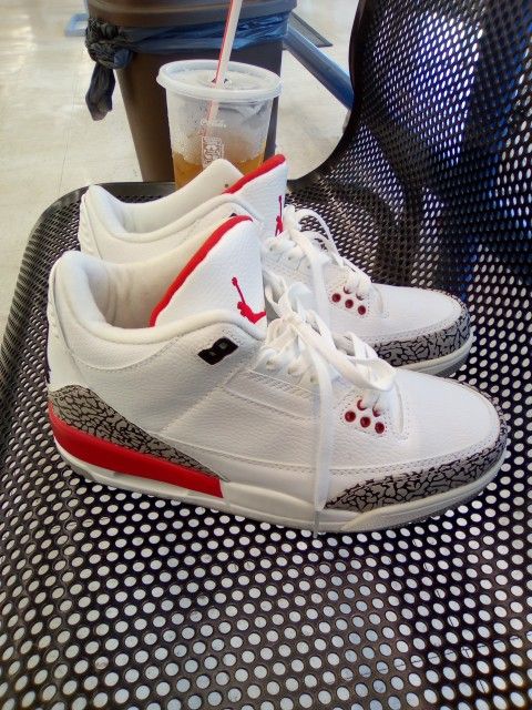 ** NIKE AIR JORDAN 3 RETRO HALL OF FAME SNEAKERS 2016** SIZE 10