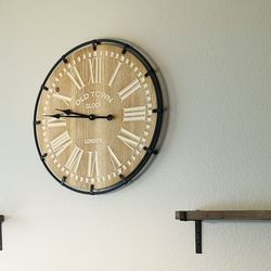 Wall Clock With Matching Shelves 