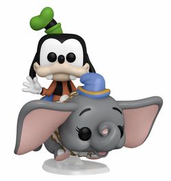 Goofy at the Dumbo flying elephant attraction vinyl figure Walt Disney World 50th Funko pop rights