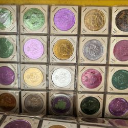 1,000+ Vintage Mardi Gras Doubloon Collection 70’s, 60’s and 80’s