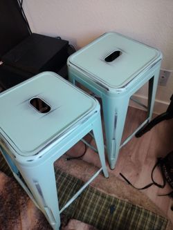 Metal bar stools