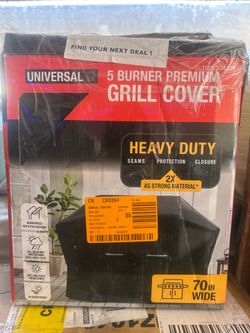 Universal 5-Burner Premium Grill Cover (70" Wide)