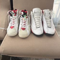 Jordan 13 ( Cherry) - Jordan 7 ( Hare) Sz 11 