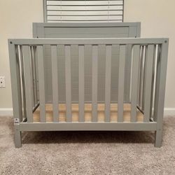 Gray Mini Crib