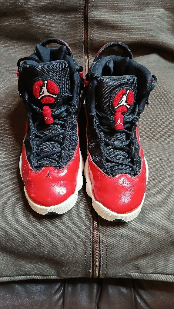 Nike Jordan Retro 6 Rings Fitness Red Size 7 Y