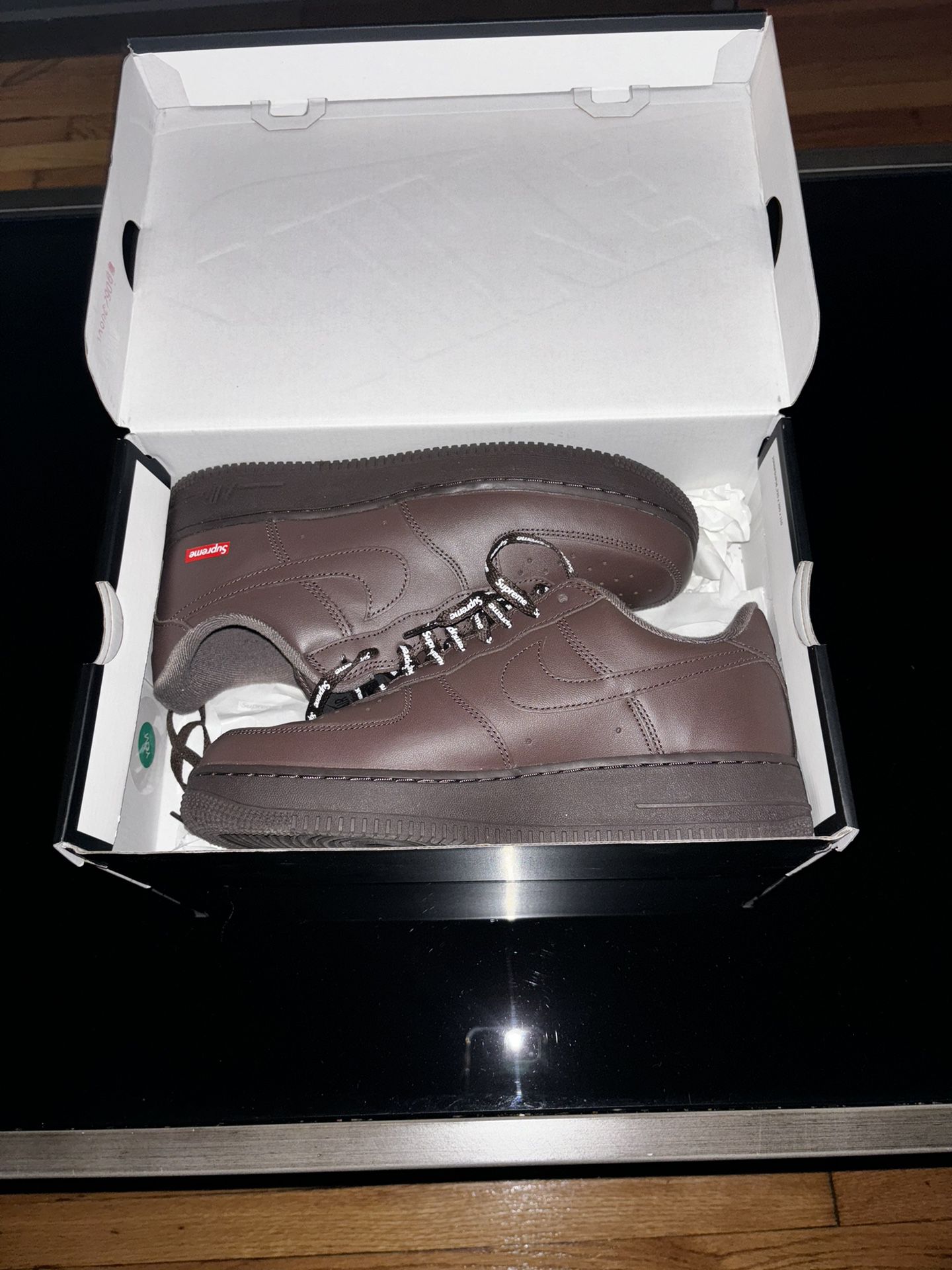 Brown Supreme 1s, Great condition,wear once, Money Ready! (no trades)