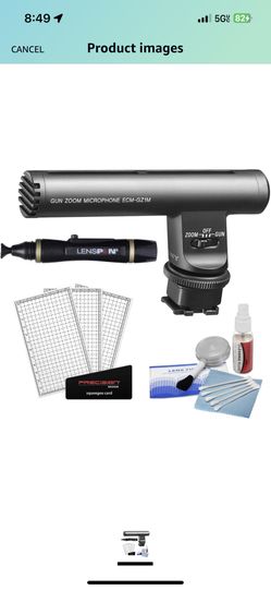 Sony ECM-GZ1M Shotgun/Zoom Microphone with LCD + Cleaning Kit