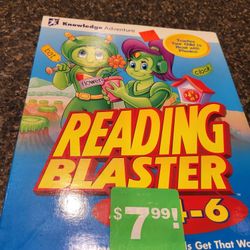 Reading Blaster computer game (ages 4-6) in sealed package