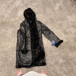 Leather Fur Lined Jacket