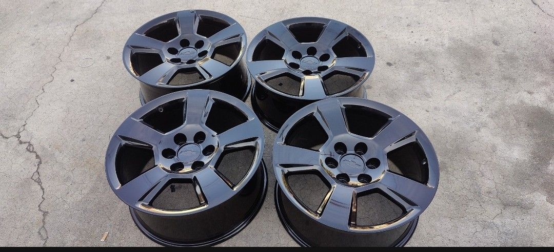 Black Chevy Tahoe Wheels 
