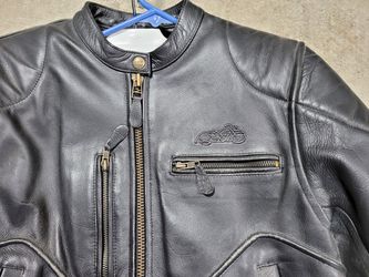Women's medium Easyriders leather motorcycle jacket
