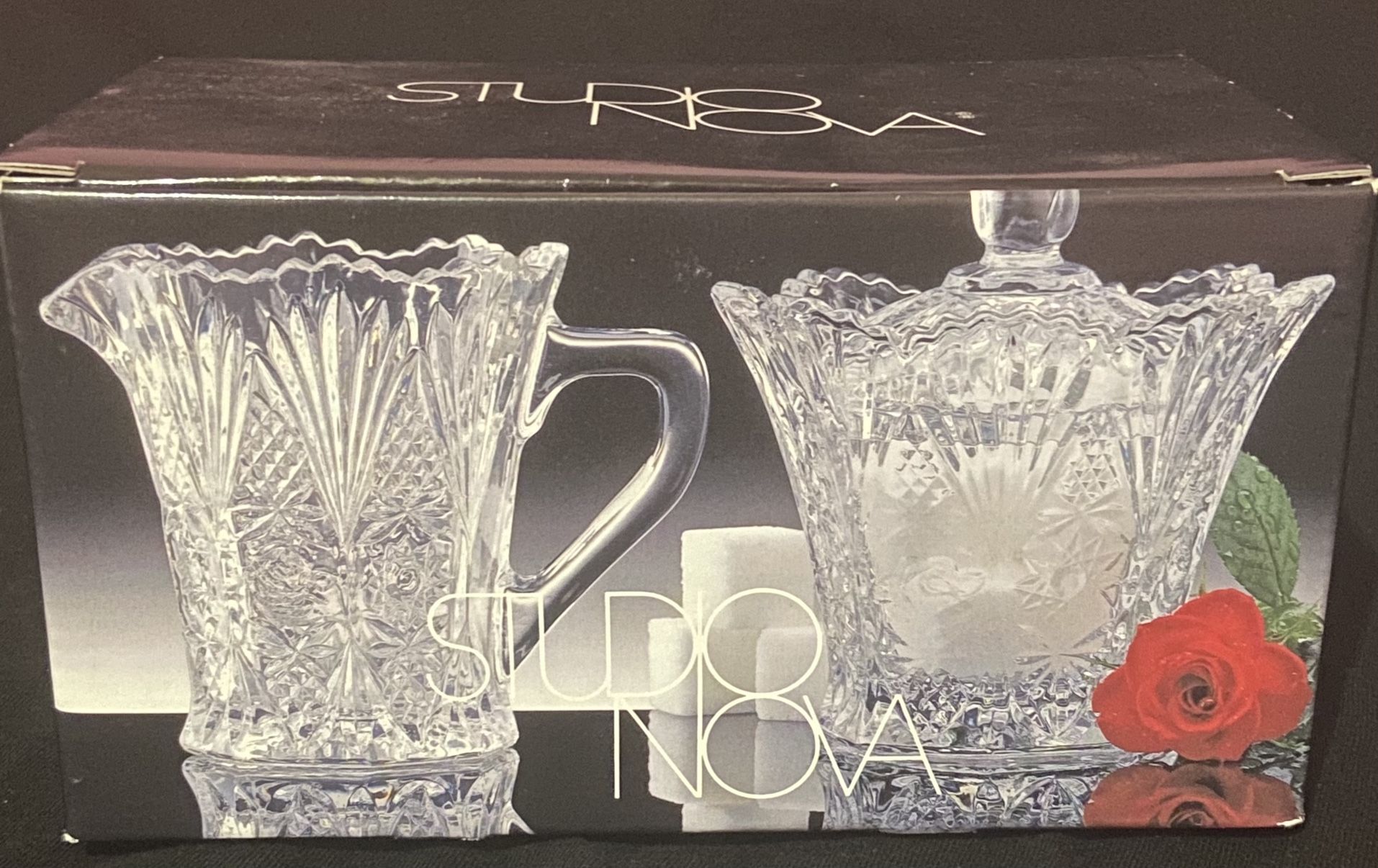 Crystal Sugar & Creamer  Set