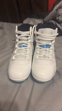 white jordan baseball cleats 9.5