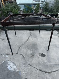 35” Vintage Folding Card Table Needs Top