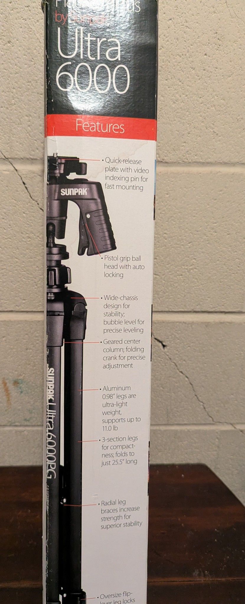 Sunpak - PlatinumPlus Ultra 6000PG 61" Tripod