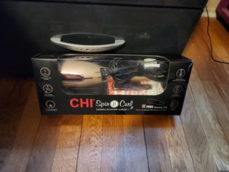 Chi Spin & Curl Ceramic Rotating Curler 1"