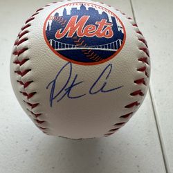PETE ALONSO SIGNED NEW YORK METS MLB AUTOGRAPHED RAWLINGS BASEBALL W/COA - 773