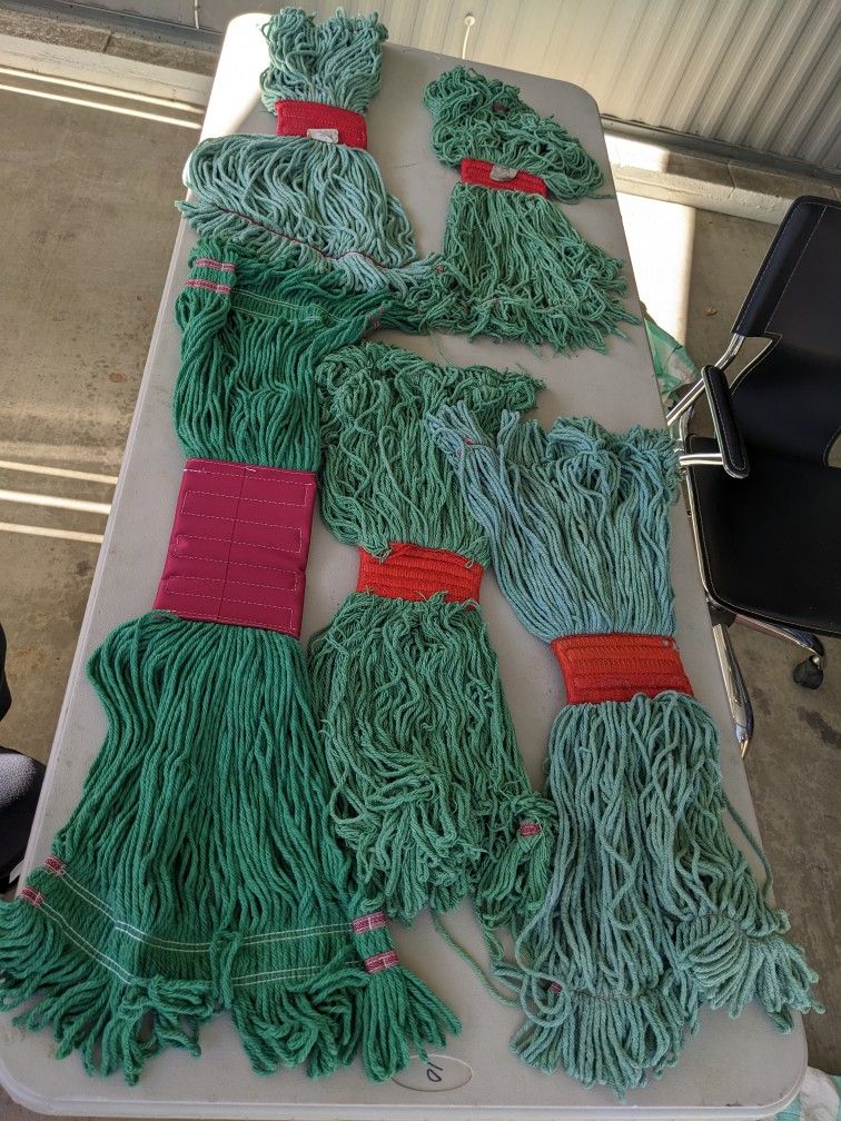 5 Mop Heads Commercial Grade
