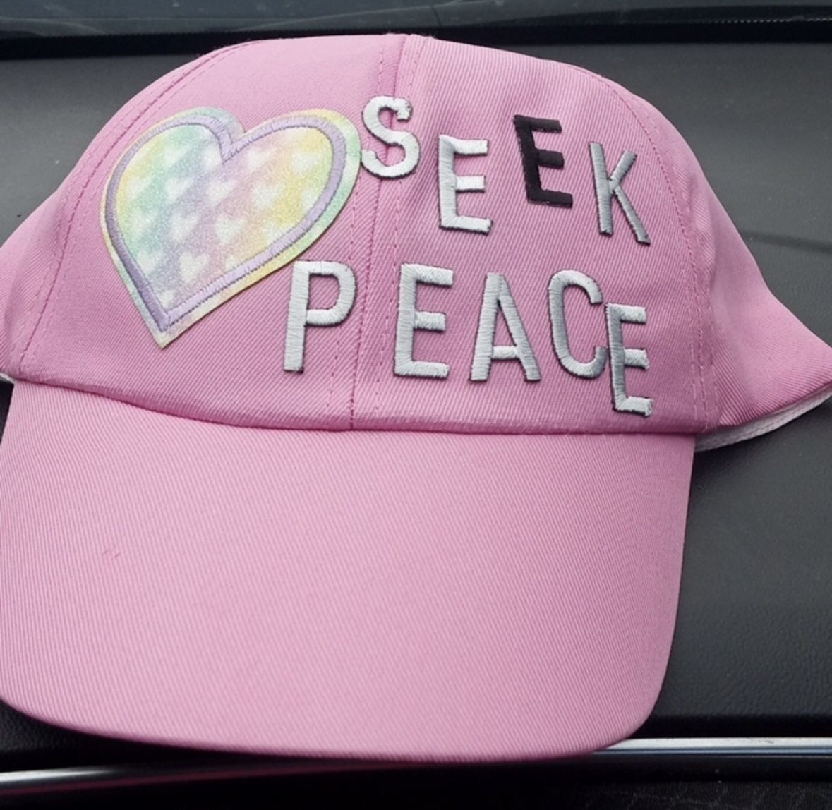 seek peace customized fitted cap