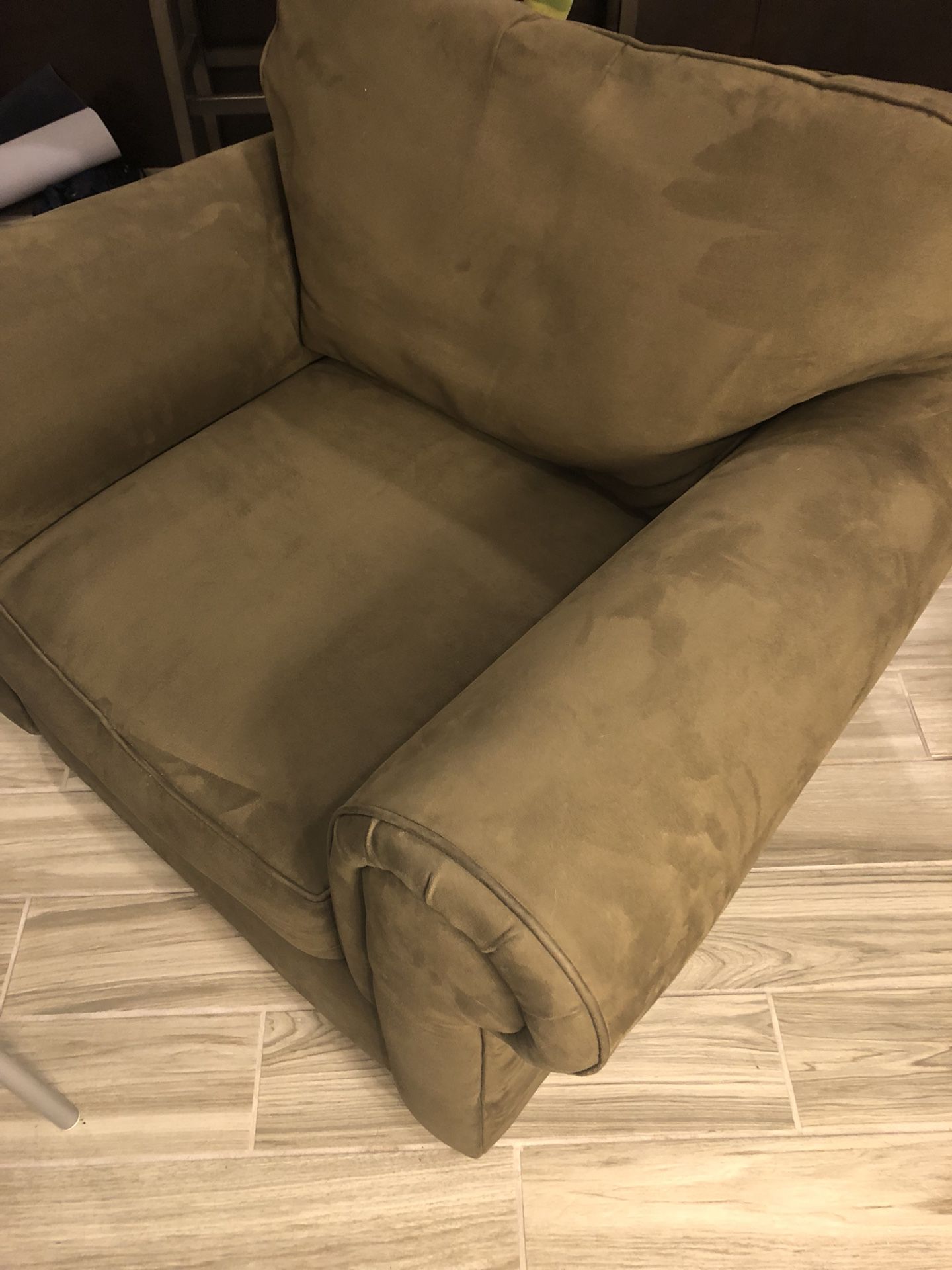 Olive Green Oversized lounge chair