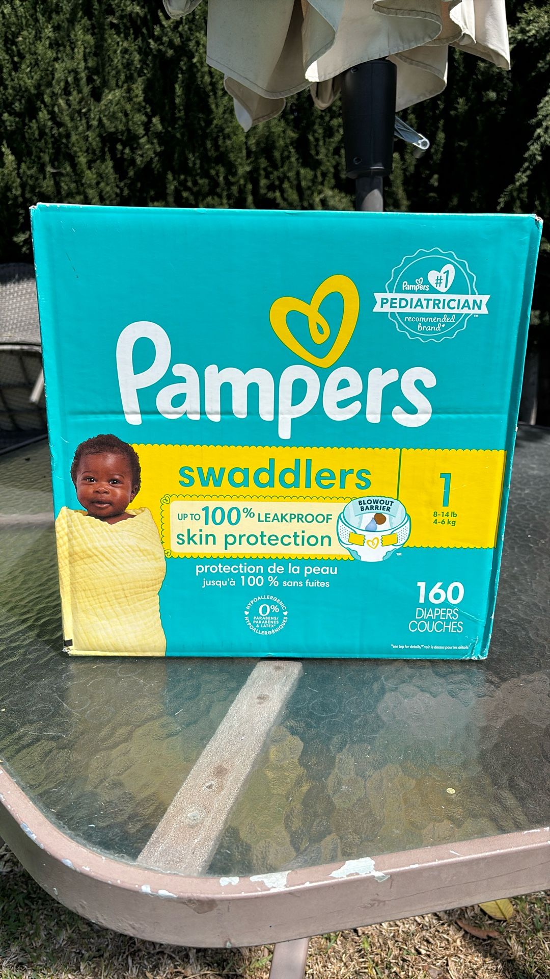 PAMPERS SWADDLERS SIZE 1