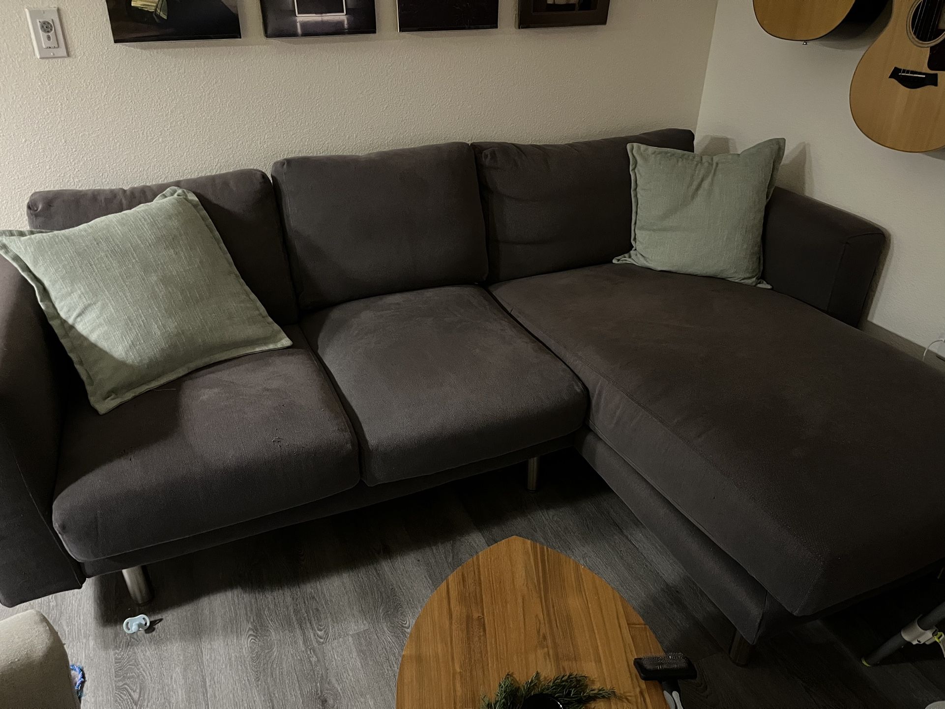 Gray IKEA Norsborg Chaise Sofa