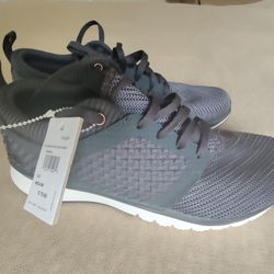 New Reebok Charcoal Gray Athlux Weave Sneakers Shoes Women's Size 9.5 Unique And Stylish