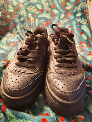 Black Nikes Court Vision