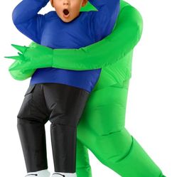 Kids Inflatable Alien Costume Ages 4-6 Brand New