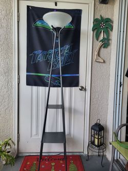 Torchiere Floor Lamp with Shelves
