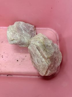 Huge raw pink quartz