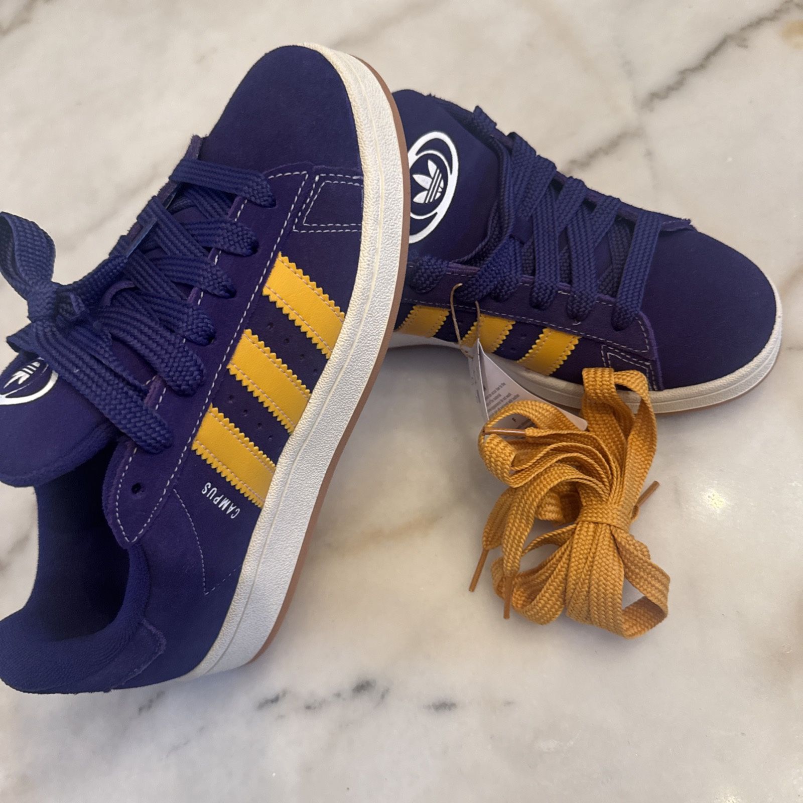 Adidas Campus 00s Sneakers Unisex Size 6.5 Purple Yellow